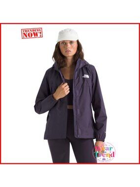 Waterproof Windproof Rain Jacket Seam-Sealed Hooded Long Sleeve